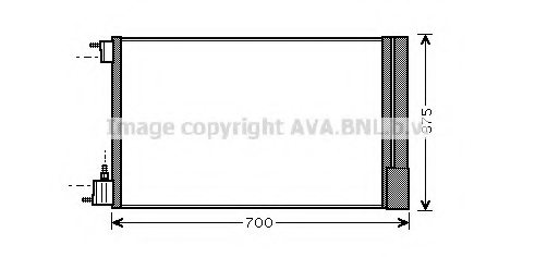 PRASCO OL5478 Condenser, air conditioning